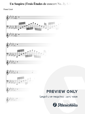 Un Sospiro (Trois Études de concert No. 3), S.144-3 - Franz Liszt