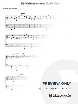 Davidsbündlertänze No.10, Op.6 - Robert Schumann