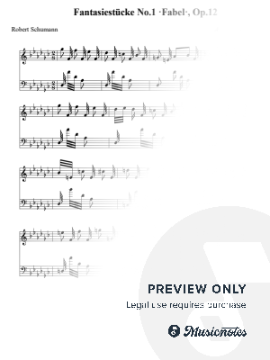 Fantasiestücke No.1 ‘Fabel’, Op.12 - Robert Schumann