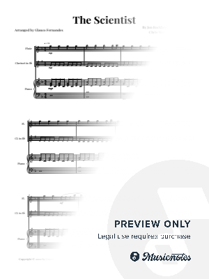 The Scientist - Coldplay | FLUTE & Bb CLARINET DUET and PIANO