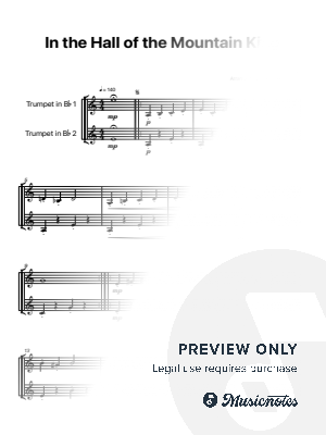 In the Hall of the Mountain King | Bb TRUMPET DUET