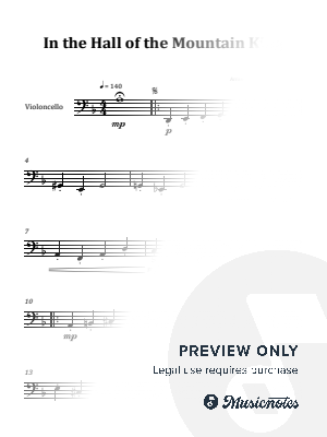 In the Hall of the Mountain King | CELLO