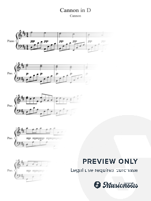Canon in D - Pachelbel (intermediate - medium version)