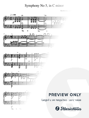 Symphony No. 5 in C minor - Ludwig van Beethoven (hard - advanced)