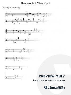 Romance in F Minor Op.5 - Pyotr Ilyich Tchaikovsky