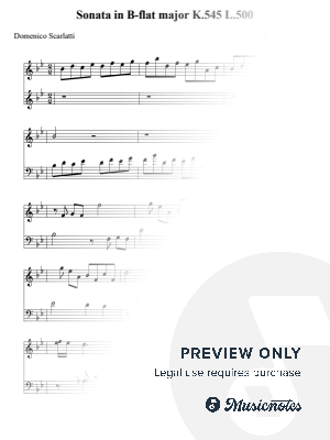 Sonata in B-flat major K.545 L.500 - Domenico Scarlatti