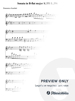 Sonata in B-flat major K.551 L.396 - Domenico Scarlatti