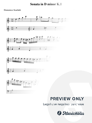 Sonata in D minor K.1 - Domenico Scarlatti
