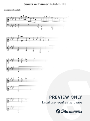 Sonata in F minor K.466 L.118 - Domenico Scarlatti
