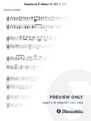 Sonata in F minor K.481 L.187 - Domenico Scarlatti