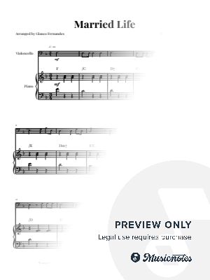 Married Life (From Disney/Pixar's UP) | CELLO and PIANO (with Chords)