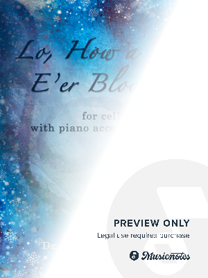 Lo, How a Rose E’er Blooming - Cello with Piano accompaniment