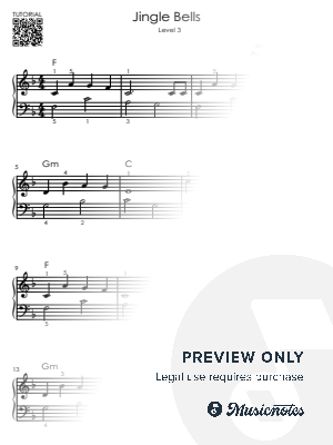 Jingle Bells - Easy Piano Tutorial for Beginners (Level 3)
