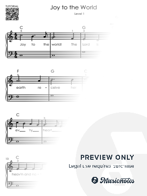 Joy to the World - Easy Piano Tutorial for Beginners (Level 1)