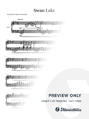 Swan Lake - Tchaikovsky | PIANO SOLO by Glauco Fernandes - Sheet Music