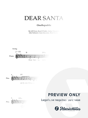 Dear Santa by Mark Waters - Sheet Music