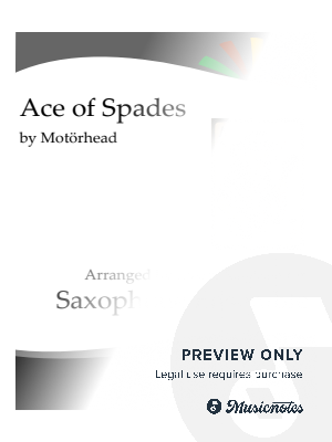 Ace of Spades - saxophone ensemble