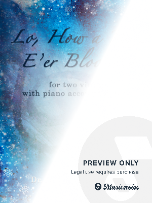 Lo, How a Rose E’er Blooming - two Violas with Piano accompaniment