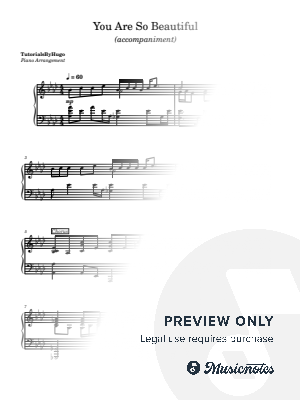 You Are So Beautiful [accompaniment]