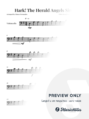 Hark! The Herald Angels Sing - Christmas Song | CELLO SOLO