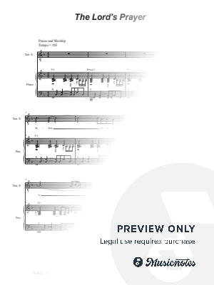 The Lord's Prayer (Tenor Solo and SATB)