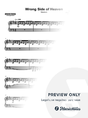 Wrong Side of Heaven by Atlantic Lights - Sheet Music