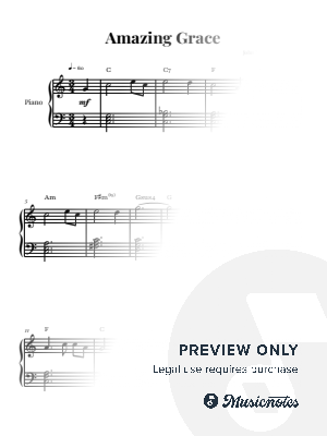 Amazing Grace | EASY PIANO (with Chords)