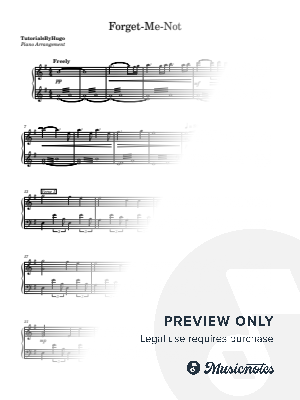 Forget-Me-Not by TutorialsByHugo - Sheet Music