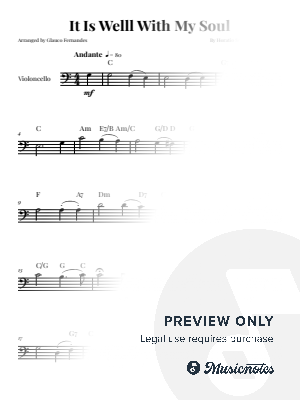 It Is Well With My Soul | Cello Solo (with Chords)