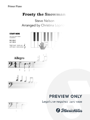 Frosty the Snowman by Christina Lopriore - Sheet Music