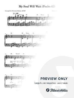 My Soul Will Wait (Psalm 62) by Sovereign Grace by Chrisanne Nahum - Sheet Music