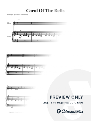Carol Of The Bells | EASY FLUTE and PIANO