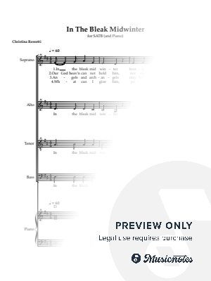 In The Bleak Midwinter