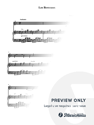 Les Berceaux by Kaiserin Rebecca - Sheet Music