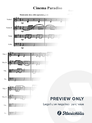 Cinema Paradiso by Bojana Jovanovic - Sheet Music