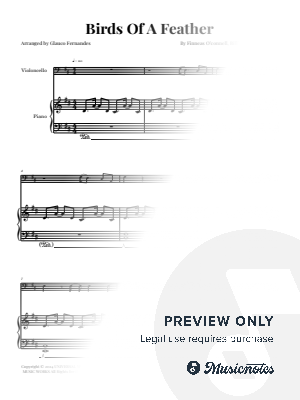 Birds Of A Feather - Billie Eilish | CELLO and PIANO by Glauco Fernandes - Sheet Music