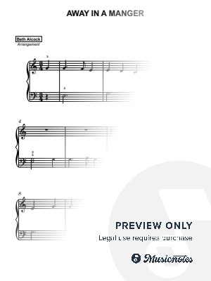 Away In A Manger - christmas | beginner piano