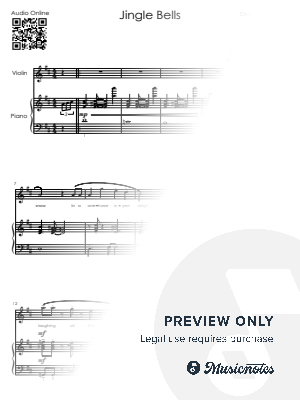 Jingle Bells – Violin & Piano Duet | Easy Intermediate Sheet Music in D Major + Piano Only by Alicja Urbanowicz - Sheet Music