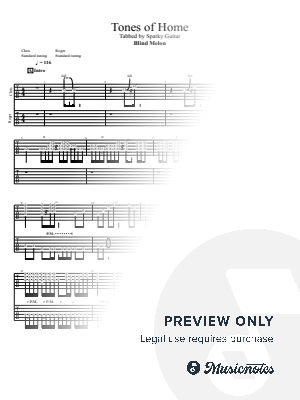 Tones of Home by SparkyGuitar - Sheet Music