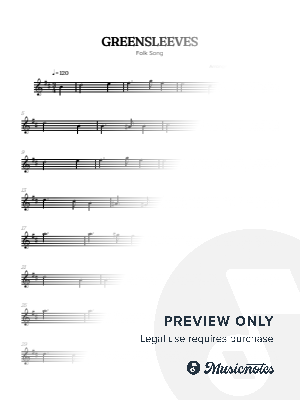 Greensleeves (What Child is This?) • Christmas Song | trumpet sheet music