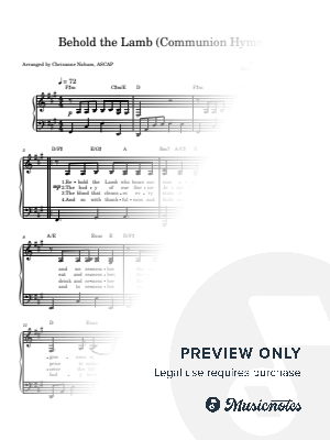 Behold the Lamb (Communion Hymn)
