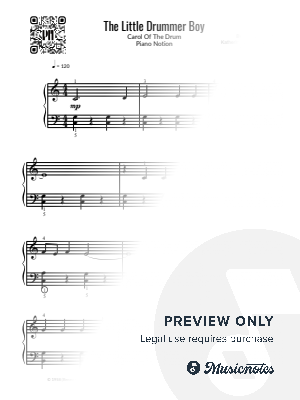 The Little Drummer Boy, Carol Of The Drum (Easy Piano)