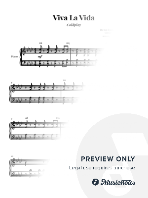 Viva La Vida - Coldplay | EASY PIANO (with Chords)
