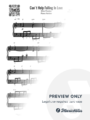 Can't Help Falling in Love (Easy Piano) by Piano Notion - Sheet Music