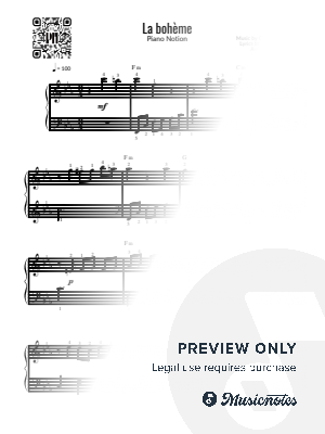 La Bohème, Charles Aznavour (Easy Piano)