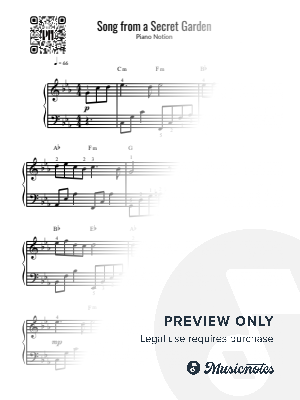 Song from a Secret Garden, Rolf Lovland (Easy Piano)