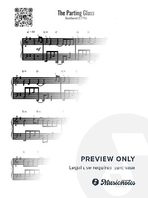 The Parting Glass (Easy Piano) by Piano Notion - Sheet Music