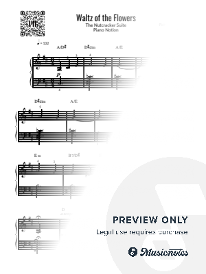 Waltz of the Flowers, The Nutcracker, Tchaïkovski (Easy Piano)