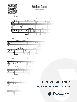 Wicked Game, Chris Isaak (Easy Piano)