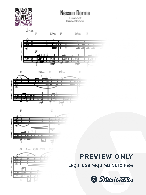 Nessun Dorma, Giacomo Puccini (Easy Piano)